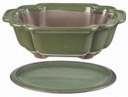 AnticoMestiere Bonsai agyag tál trento zöld 28, 5 x 20, 5 cm