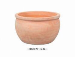 NDT Bonn 1-03C terracotta set of 3 kerámia növénytartó szett