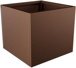  Nívó Cubo virágláda S, Dióbarna színben 50x50x45 cm