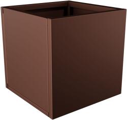  Nívó Cubo virágláda XS, Mahagónibarna színben 40x40 cm