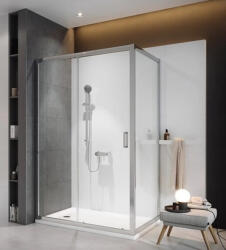 Cersanit Arteco 90x90x190 cm szögletes zuhanykabin Tako zuhanytálcával, króm profil S601-116 (S601-116)