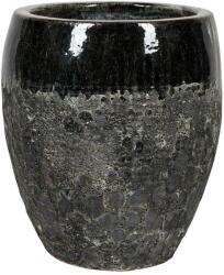 NDT Melbourne 2-04MZ misty black set of 2 kerámia növénytartó szett