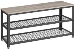 Autronic Raft pentru pantofi E1078 GREY, gri, 2 etaje Pantofar