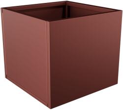  Nívó Cubo virágláda S, Rozsdavörös színben 50x50x45 cm