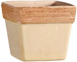 Degrea Vaso Quadro Graffiato 26 cm agyag növénytartó