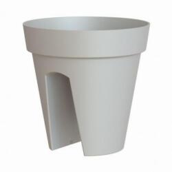 Artevasi Capri Balcony 30 cm Light Grey műanyag növénytartó