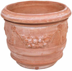 AnticoMestiere Vaso a Barile Festonato agyagcserép 30 cm