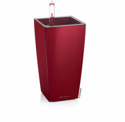 Lechuza MINI CUBI 8, 5 cm műanyag növénytartó kivehető belsővel scarlet red high gloss