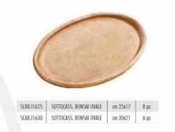 Terrecotte Italiane Sottocass. Bonsai Ovale 30X21 cm agyag növénytartó