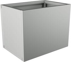  Nívó Lineo virágláda S, Fehéralumínium színben 50x35x40 cm