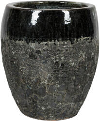 NDT Melbourne 2-04MZ misty black 33 cm kerámia növénytartó