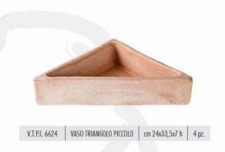Terrecotte Italiane Vaso Triangolo Piccolo 24X33, 5X7 cm agyag növénytartó