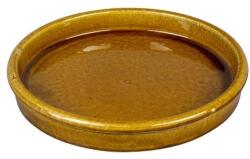 NDT Saucer Shanghai 1T ochre 40 cm kerámia növénytartó alátét