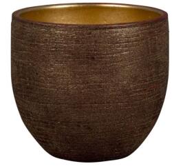 NDT Antilia 1-01RG red/gold 24 cm kerámia növénytartó