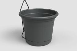 Artevasi VENEZIA WRES WALL KIT 20 cm ANTHRACITE műanyag növénytartó