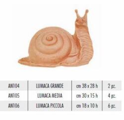 Terrecotte Italiane Lumaca Piccola 18 X 10H cm agyag növénytartó