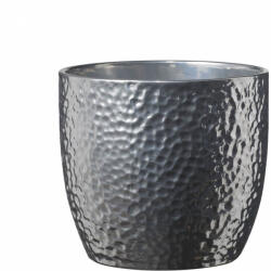 SK Boston Metallic Silver kerámia kaspó 19 cm