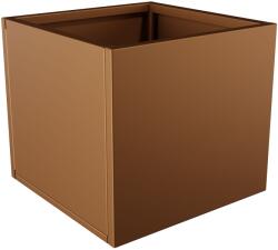  Nívó Cubo virágláda S, Agyagbarna színben 50x50x45 cm