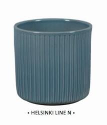 NDT Helsinki Line N dark jade 13 cm kerámia növénytartó