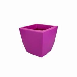 elho Pure Soft Square Wheels 40 cm Fuchsia műanyag kockakaspó