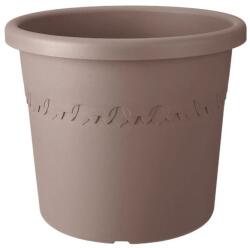 elho mediterran cilindro 20 cm warm taupe műanyag növénytartó