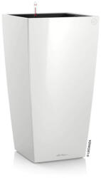 Lechuza CUBICO Premium White High Gloss műanyag növénytartó 40 cm