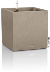 Lechuza CANTO Stone Sandy Beige Low Alacsony műanyag növénytartó 30 cm