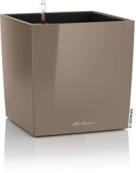 Lechuza CUBE Premium Taupe High Gloss műanyag növénytartó 40 cm
