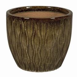 NDT Indigo 2-02MD misty brown set of 3 kerámia növénytartó szett