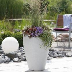 Scheurich 254/40 Weiss Granit műanyag kaspó 40 cm