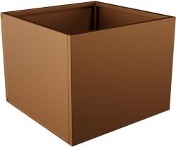  Nívó Cubo virágláda L, Agyagbarna színben 70x70x55 cm