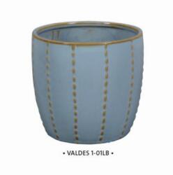 NDT Valdes 1-01LB light blue 16, 5 cm kerámia növénytartó
