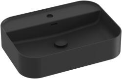 RAVAK Ceramic Slim Shelf R 55 kerámiamosdó matt fekete XJX0D155004 (XJX0D155004)