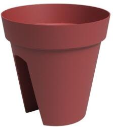 Artevasi Capri Balcony 30 cm Dark Red műanyag növénytartó