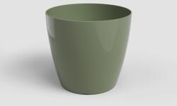 Artevasi SAN REMO GLOSSY 11 cm ASH GREEN műanyag növénytartó