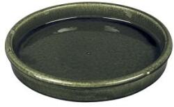 NDT Saucer Shanghai 1DA drip green 25 cm kerámia növénytartó alátét