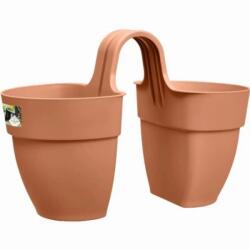 elho vibia campana flower twin 21 cm terra műanyag növénytartó