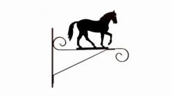 Artevasi Horse Wall Bracket 35 cm Flat Iron Meta fém tartó