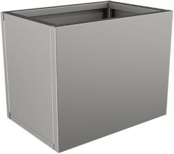  Nívó Lineo virágláda S, Szürkealumínium színben 50x35x40 cm