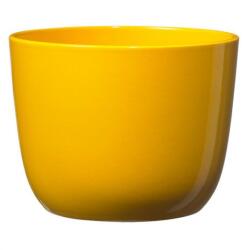 SK Sevilla fényes sárga vízálló kerámia primula kaspó 11 cm