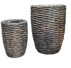  Twist-Hyzin High S/2 grey wash kerámia növénytartó szett