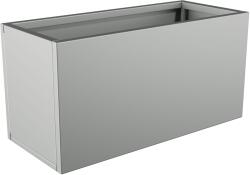  Nívó Lineo virágláda M, Fehéralumínium színben 80x35x40 cm