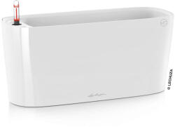 Lechuza DELTA White High Gloss műanyag növénytartó 20 cm