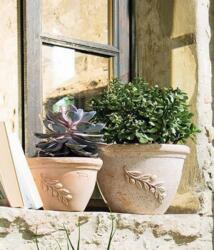 Deroma Ciotola Olive 18 cm agyag növénytartó Terracotta
