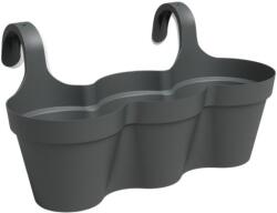 Artevasi Capri Balcony Triple 54 cm Anthra műanyag növénytartó