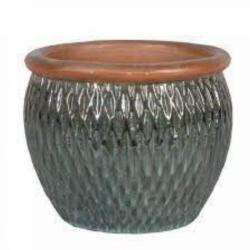 NDT Dortmund 2-03Ma Misty Green Set Of 3 kerámia növénytartó szett