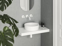 RAVAK Uni 400 Slim kerámia mosdó, matt fehér XJX0E140001 (XJX0E140001)