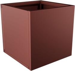  Nívó Cubo virágláda XS, Rozsdavörös színben 40x40 cm