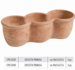 Terrecotte Italiane Cassetta Primula 40X15X12 cm agyag növénytartó