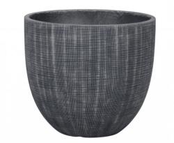 NDT Kansas 04G Dark Grey Set Of 4 kerámia növénytartó szett